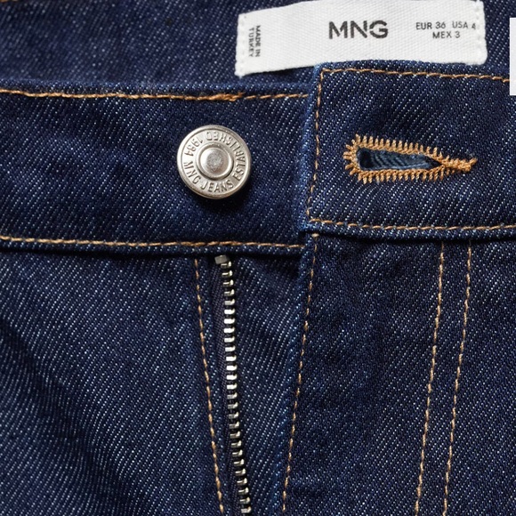 Mango Indigo Wide Leg Jean - Picture 6 of 7